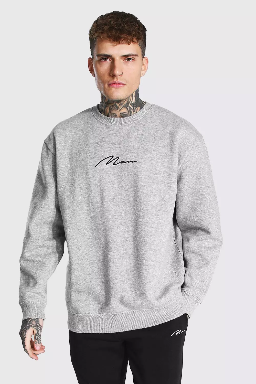 Boohooman sweatshirt clearance